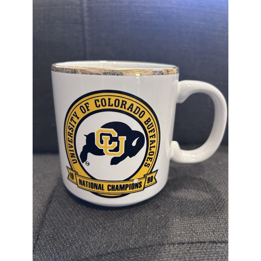University of Colorado Buffaloes Coffee Mug 1990 National Champions Schedule